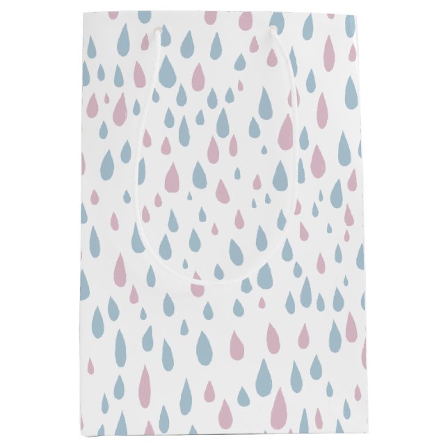 Sac Cadeau Moyen Cadeau Baby shower Raindrops (Devant)
