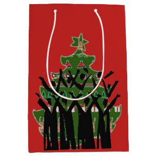 Sac Cadeau Moyen Cadeau de choeur de Gospel de chanteurs de Carol