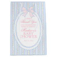 Cadeaux de Baby Shower Floral Fancy Vintage Bleu