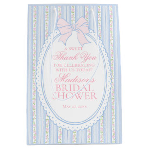 Sac Cadeau Moyen Cadeaux de Fête de Fiançailles Floraux Fantaisie V