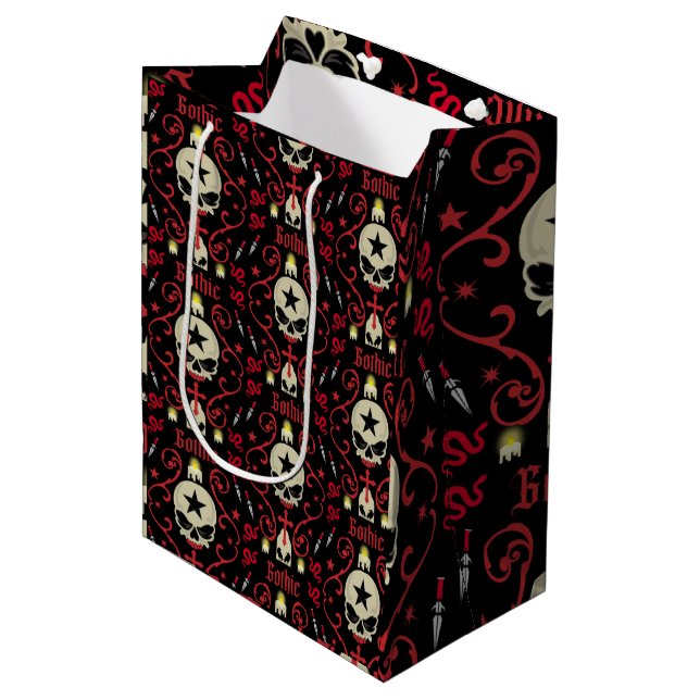 Sac Cadeau Moyen Cadeaux Et Accessoires Gothiques (Devant Angle)