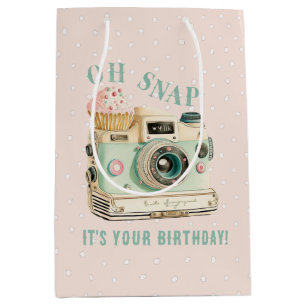 Sac Cadeau Moyen Caméra vintage Oh, Snap !
