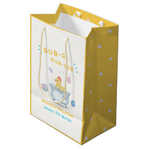 Sac Cadeau Moyen Canard en caoutchouc Rub A Dub Dub Douche bébé