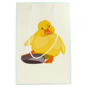 Sac Cadeau Moyen Canard jaune mignon