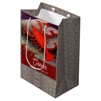 Sac Cadeau Moyen Cancer le crabe signe zodiaque fête d'anniversaire