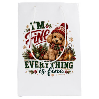 Sac Cadeau Moyen Caniche Tout Va Bien Tout Va Bien