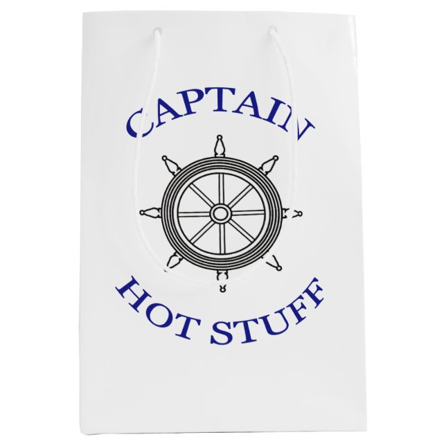 Sac Cadeau Moyen "Capitaine Hot Stuff" (Devant)