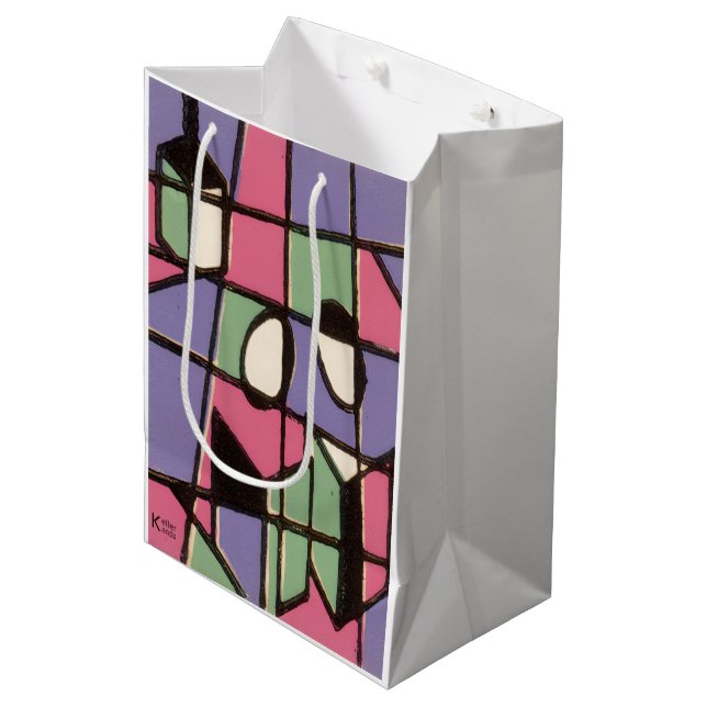 Sac Cadeau Moyen Carolers (Devant Angle)