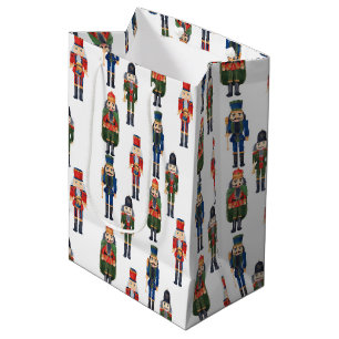 Sac Cadeau Moyen carrelage de noix de Noël festif