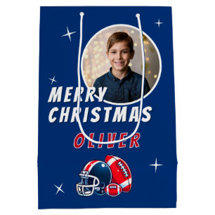 Sac Cadeau Moyen Casque de ballon de football Photo de dessin animé