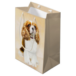 Sac Cadeau Moyen Cavalier Le Roi Charles Spaniel Peinture originale