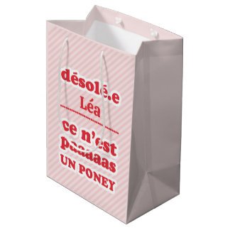 Sac Cadeau Moyen Ce n'est pas un poney