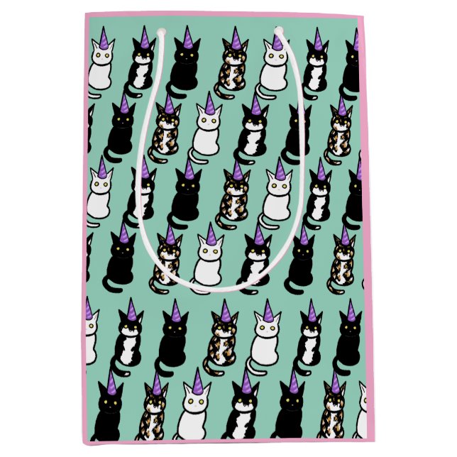Sac Cadeau Moyen Celebration Cat Gift Bag (Devant)