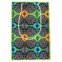 Celestial Neon Mandala Retro-Moderne