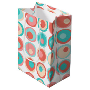 Sac Cadeau Moyen Cercles de corail aquatique