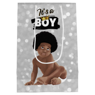 Sac Cadeau Moyen C'est un Garçon Urbain Hip hop des années 90 Afro 