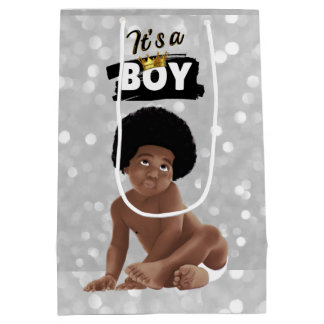 Sac Cadeau Moyen C'est un Garçon Urbain Hip hop des années 90 Afro