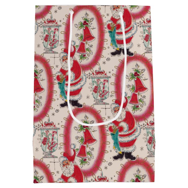 Sac Cadeau Moyen C'est un Noël rétro     (Dos)