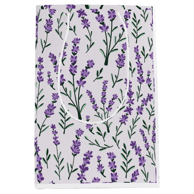 SAC CADEAU MOYEN CHAMPS LAVENDER (Devant)