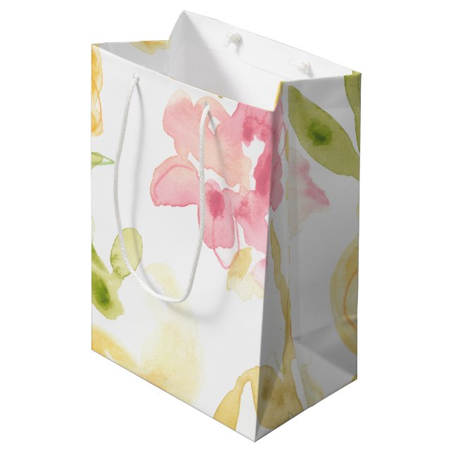 Sac Cadeau Moyen Chanson florale I (Devant Angle)