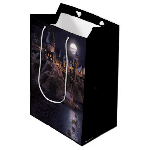 Sac Cadeau Moyen Château Harry Potter   Grand lac à Hogwarts