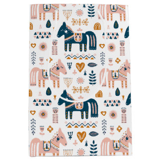 Sac Cadeau Moyen Cheval nordique du Folkart