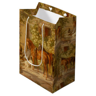 Sac Cadeau Moyen Chevaux vintages au Porch Albrecht Adam