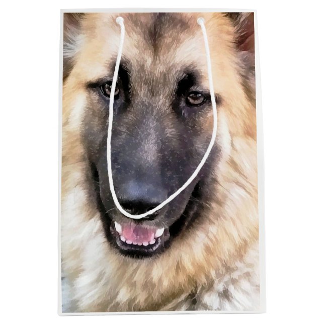SAC CADEAU MOYEN CHIEN ALLEMAND SHEPHERD (Devant)