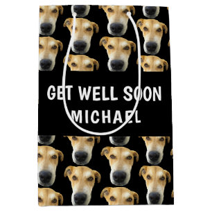Sac Cadeau Moyen Chien amusant s'améliorer bientôt Personnalisé
