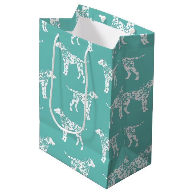 Sac Cadeau Moyen Chien dalmate chiot (Devant Angle)