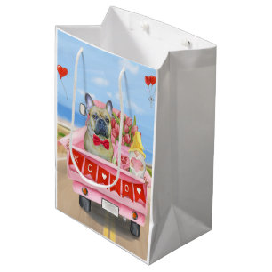 Sac Cadeau Moyen Chien de la Saint-Valentin