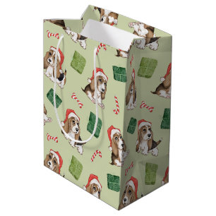 Sac Cadeau Moyen Chien de Noël