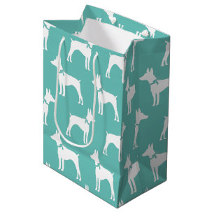 Sac Cadeau Moyen Chien de Rat Terrier Chien Chien Chien Chien Puppy