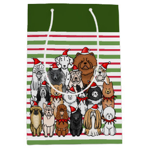 Sac Cadeau Moyen Chiens Non-Sportifs de groupe