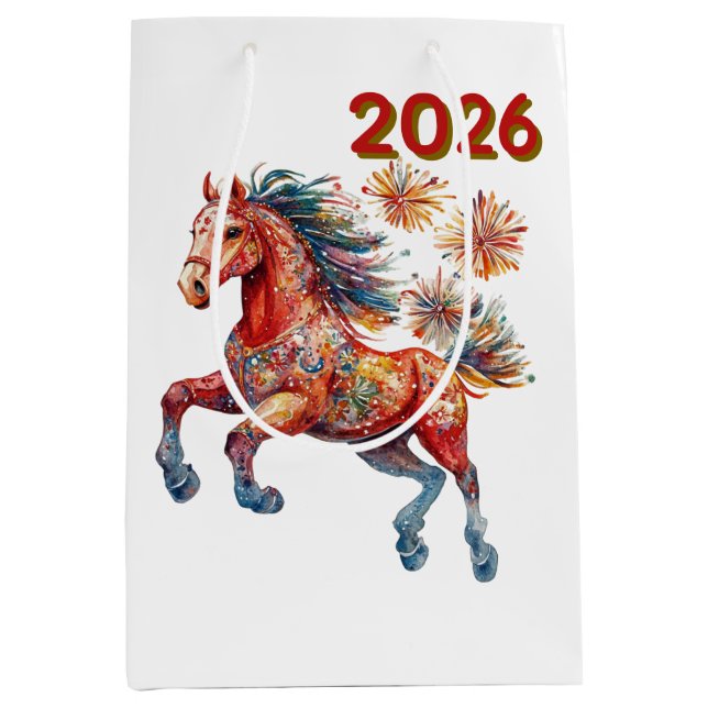 Sac Cadeau Moyen Chinese New Year 2026  (Devant)