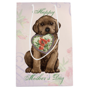 Sac Cadeau Moyen Chocolat Lab Heart Maman