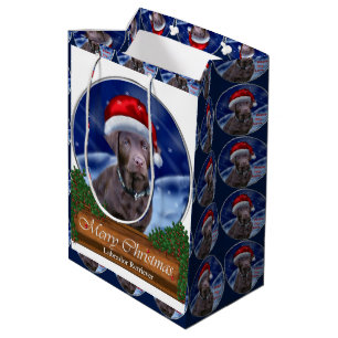 Sac Cadeau Moyen Chocolate Labrador