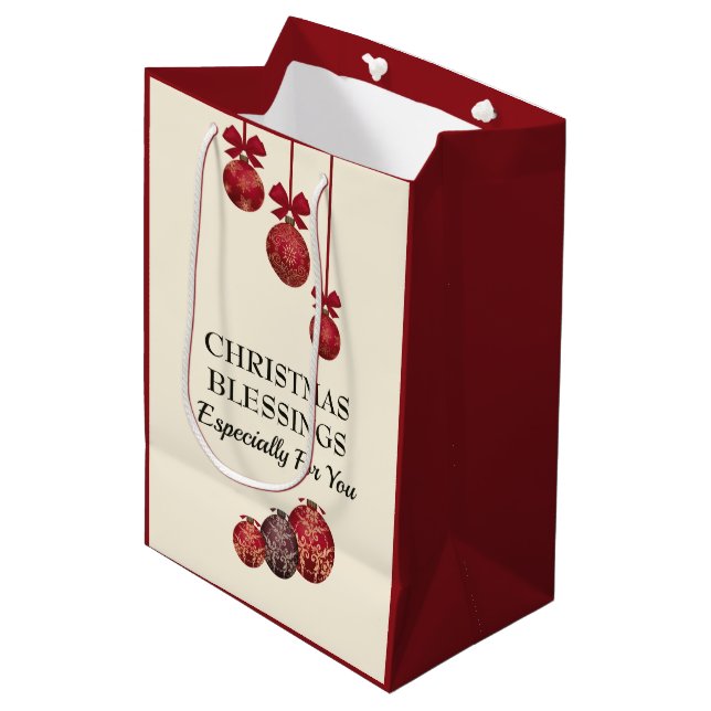 Sac Cadeau Moyen chrétien | LE SEIGNEUR VOUS BLESSE | Baubles de No (Devant Angle)