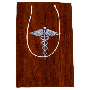 Sac Cadeau Moyen Chrome comme la copie d'acajou de symbole Médicale