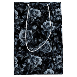 Sac Cadeau Moyen Cimetière bleu Rose gothique occulte