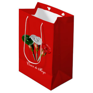 Sac Cadeau Moyen Cinco de mayo, fiesta mexicaine, Personnalisé