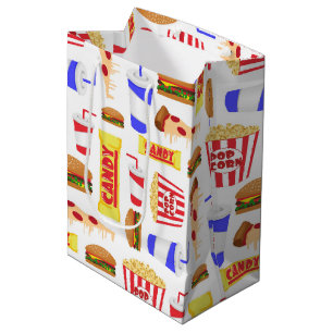 Sac Cadeau Moyen Cinéma Cute Théâtre carrelé