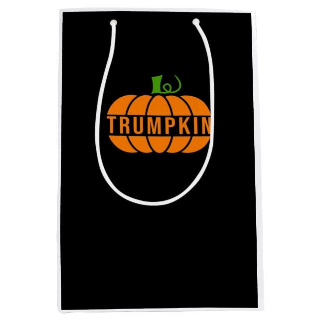 Sac Cadeau Moyen Citrouille Trumpkin (Devant)