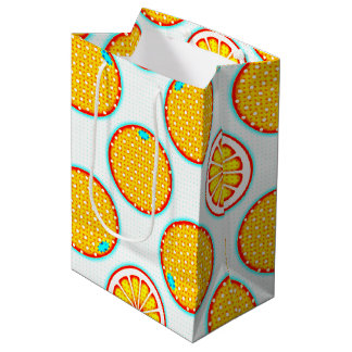 Sac Cadeau Moyen Citrus PopArt