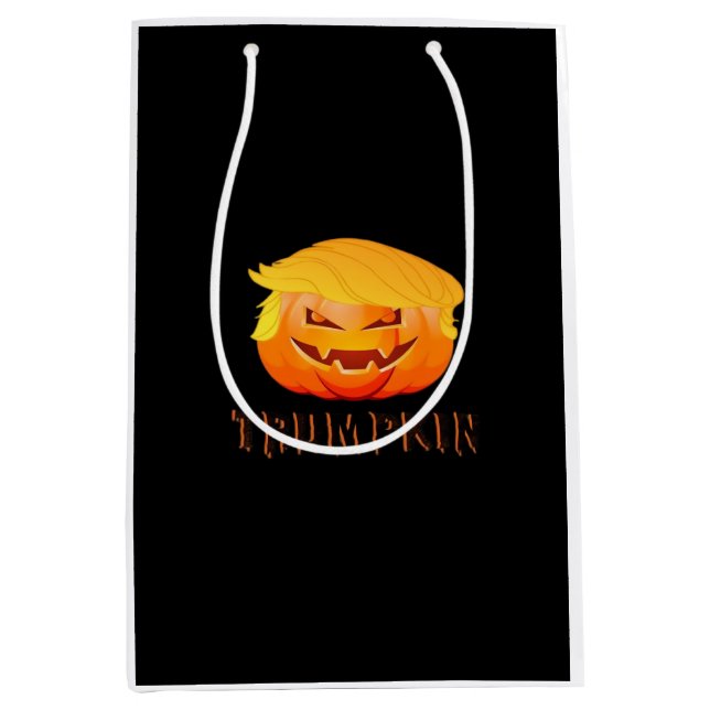 Sac Cadeau Moyen Classique d'Halloween de Trumpkin (Devant)