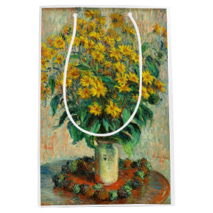 Sac Cadeau Moyen Claude Monet - Fleurs d'artichauts de Jérusalem
