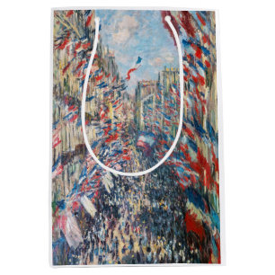 Sac Cadeau Moyen Claude Monet - La Rue Montorgueil - Paris Uncommon