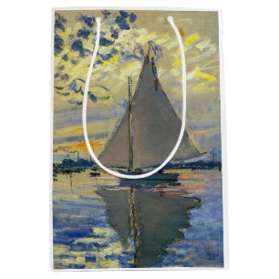 Sac Cadeau Moyen Claude Monet - Voilier au Petit-Gennevilliers