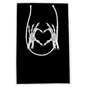 Sac Cadeau Moyen Coeur - Halloween Squelette main