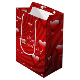 Sac Cadeau Moyen coeur Saint Valentin